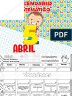 5° Calendario Abril 2023