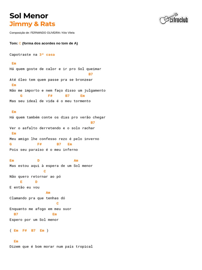 Cifra da Música 