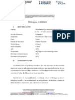 PROGRAMA DE ESTUDIO FILOSOFIA EDUC. y ETICA PROF.