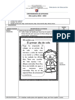 Cronograma de Estudios Año Lectivo 2022 - 2023