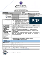 Learning Area Filipino Learning Delivery Modality Modular Distance Modality (Learners-Led Modality)