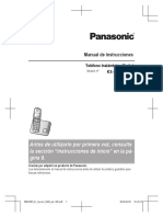 Manual Instrucciones Panasonic KX-TGE210SPN 