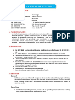 Plan Anual de Tutoria - : Datos Informativos