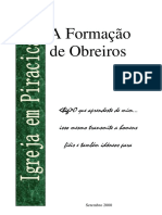 A formação de obreiros para a extensão do Reino