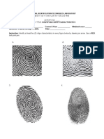 Fingerprint ridge identification lab