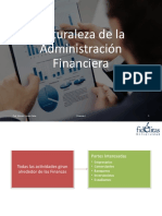 Naturaleza de La Administración Financiera: Prof. Edward Solano Salas Finanzas I 1