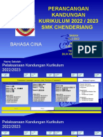 Perancangan Kandungan KURIKULUM 2022 / 2023 SMK Chenderiang: Bahasa Cina