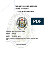 Universidad Autónoma Gabriel René Moreno: Facultad de Humanidades
