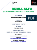 Academia Alfa: Profesor Alfredo