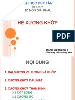 Hệ Xƣơng Khớp: Khoa Y Bộ Môn Giải Phẫu