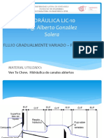 Flujo gradualmente variado: tipos de perfiles y métodos de cálculo