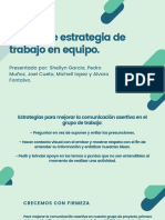 Diseño de Estrategia de Trabajo en Equipo