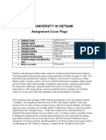 Rmit University in Vietnam Assignment Cover Page