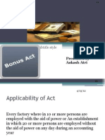 Payment of Bonus Act, 1965: Click To Edit Master Subtitle Style