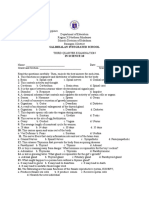 Grade 10 Science Third Quarter Examination