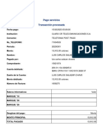 Pago Servicios Transacción Procesada