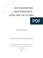 Device Parameters Characterization With The Use of EBIC