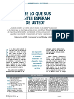 ¿ ABE LO QUE SUS Clientes Esperan DE Usted?: Colaboración de ISMI - International Service Marketing Institute