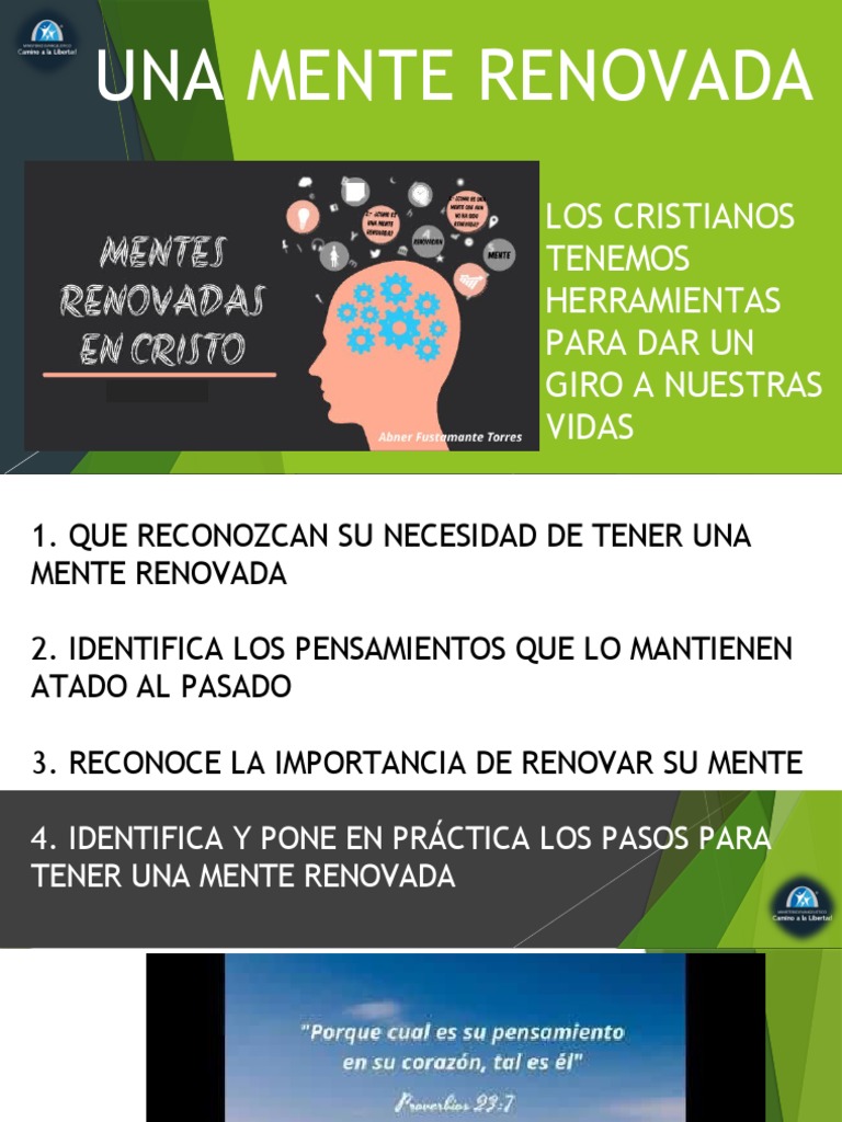 Pasos para una mente renovada en Cristo | PDF