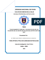 Universidad Nacional de Piura: Facultad de Ciencias de La Salud