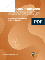 Currículo Priorizado: Con Énfasis en Competencias Comunicacionales, Matemáticas, Digitales Y Socioemocionales