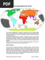 Las 8 Regiones Biogeográficas Del Mundo y Sus Características | PDF ...