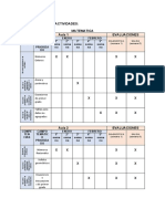 I. Cronograma de Actividades: Matematica Aula 1 Evaluaciones