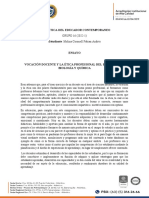 Etica Del Educador Contemporaneo: GRUPO 16 (2022-1)