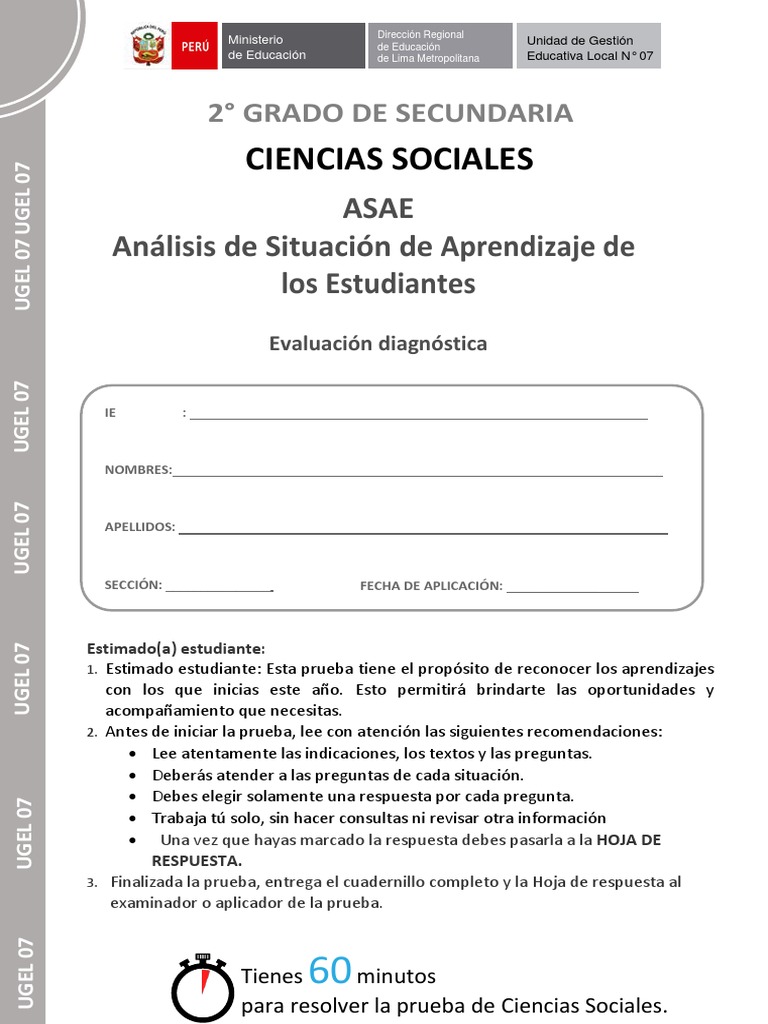 Examen Resuelto de Ciencias Sociales 2° Sec. | PDF | Residuos ...