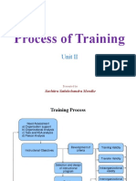 Process of Training: Unit II