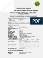 Declaración investigada Abancay