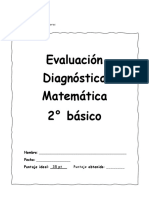 2do Matemática Diagnóstico