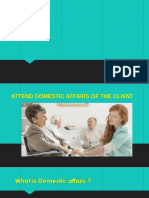 Domestic Affais of Cliient