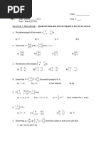 Pretest Matrix