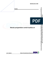 Metode Pengambilan Contoh Kualitas Air: Standar Nasional Indonesia