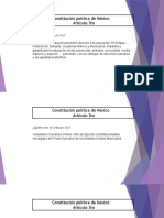 Constitución Política de México Artículo 3ro: Artículo 3o.-Toda Persona Tiene Derecho A La Educación. El Estado