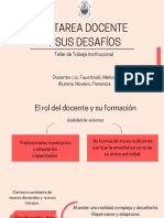 La Tarea Docente y Sus Desafíos