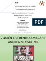 Presentación de BENITO MUSSOLINI