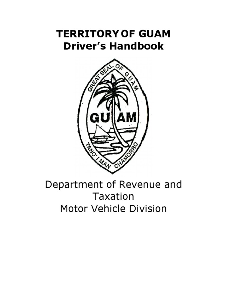 Guam Drivers Handbook 2 PDF Drivers License Traffic pic