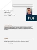 CV Sample 