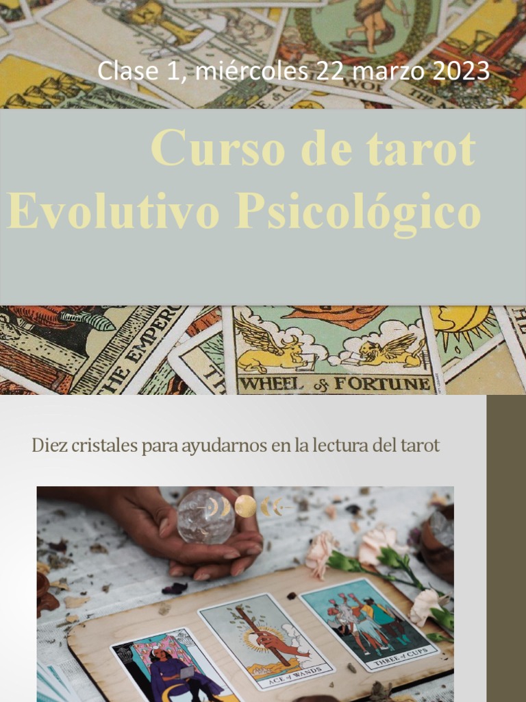 Curso de Tarot Evolutivo Psicológico | PDF | Tarot | Dispositivos de juego
