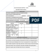 Relatorio Semestral IC COTAS