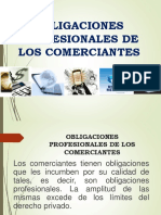 Obligaciones Profesionales de Los Comerciantes