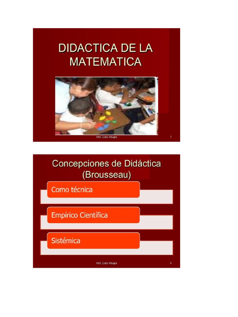 Didactica_de_la_Matematica_diapositivas_de_Prof._Celia_Villagra | PDF