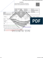 Tax Receipt Transport Department, Government of Uttarakhand Registration Authority DEHRADUN RTO, Uttarakhand