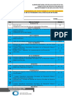 Cronograma de Actividades 2019 - 2020