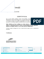 Certifica:: Bogotá D.C 12 de Junio de 2022