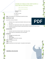 Taller para Padres de Familia para Fortalecer La Autoestima de Nuestros Hijos