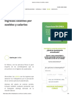 4 Ingresos Exentos Por Sueldos y Salarios