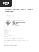 UGRD-IS6200A System, Analysis, Design & Development